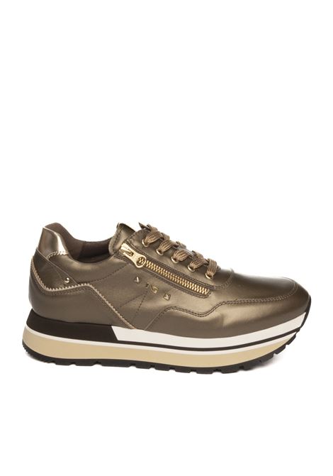 Bronze leather sneaker NERO GIARDINI | 411571BAGOYA-322